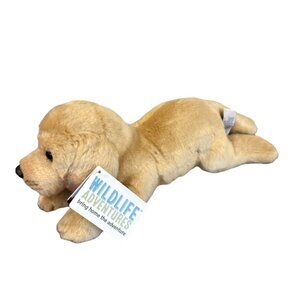 Wildlife Adventures Yellow Lab Puppy 2017 Realistic Plush Stuffed Animal Dog NWT